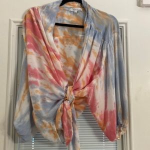 Young, Fabulous & Broke brightly colored boho shirt in excellent condition.